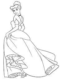 Free printable baby disney coloring pages. Cinderella For Coloring Novocom Top
