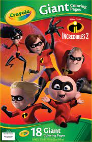Click on the coloring page to open in a new. Crayola Incredibles 2 Giant Coloring Book 18 Sheet 18 Pk Qfc