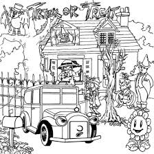 Halloween coloring pages haunted house. 25 Free Printable Haunted House Coloring Pages For Kids
