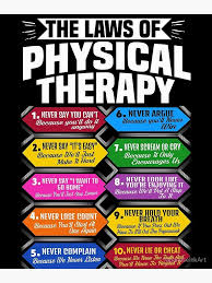 The Laws Of Physical Therapy Awesome Therapist Gift Canvas Print By Japaneseinkart Physical Therapy Physical Therapy Quotes Therapist Gifts