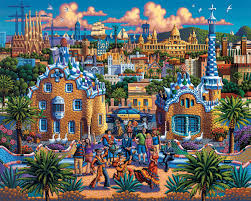 Maybe you would like to learn more about one of these? Barcelona 500 Pieces Dowdle Folk Art Puzzle Warehouse