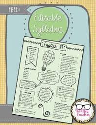 Grab My Free Editable Syllabus And Use It For Ideas Or To Create Your Own From My Temp Syllabus Template High Schools Middle School Syllabus Syllabus Template