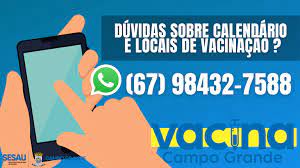 sesau disponibiliza whatsapp para tirar duvidas sobre calendario e locais de vacinacao contra a covid 19 cgnoticias