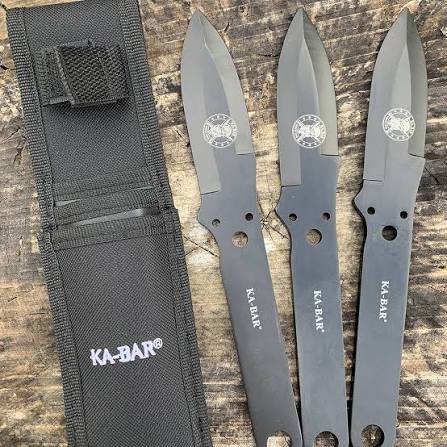 KA-BAR 1121 9.375-Inch Throwing Knife Set (3-Pack) 