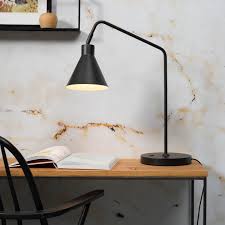 This table lamp makes a modern statement on your living room end table or bedroom nightstand. Modern Desk Lamp Table Light With Conic Shade Casa Lumi