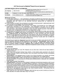 Fillable Online Ace Flare Account By Metabank Deposit Account Agreement Fax Email Print Pdffiller From general topics to more of what you would expect to find here, aceflare.com has it all. fillable online ace flare account by
