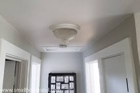 I want to replace a ceiling fan/light with a regular light fixture. Boob Light Makeover Diy Ceiling Light Update Girl Just Diy