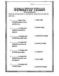 Geometry Terms Math Quiz Math Simple Math Vocabulary Quiz