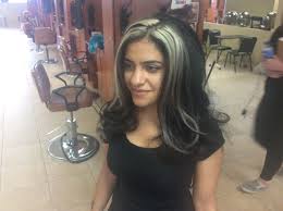 Black To White Rogue Hair Streak Strip Curly Wavy Hair Stripping Hair Hair Streaks