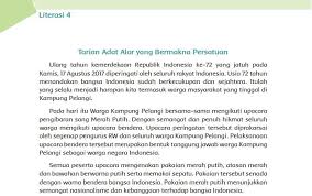 •• apa yang akan kamu lakukan untuk menghargai perbedaan di sekitarmu? Kunci Jawaban Tema 6 Kelas 6 Halaman 136 137 138 Literasi 4 Tarian Adat Alor Yang Bermakna Persatuan Laman 3 Dari 4 Halo Belajar
