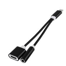 Présentions adaptateur double lightning pour iphone 7/8/x/. Double Adaptateur Prise Jack Lightning Pour Iphone 7 Audio 3 5mm Cable 2 En 1 Chargeur Apple Noir Chargeur Pour Telephone Mobile Achat Prix Fnac