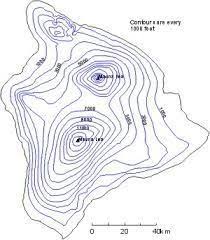3 Topographic Map Worksheet Image Result For Mountain Contour Lines In 2020 Topographic Map Art Map Of Hawaii Topographic Map