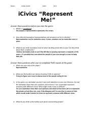 Because answering the questions in the worksheet is the same as studying a subject around and once again items to consider when making changing the constitution worksheet answers icivics. Icivics Represent Me Docx Name Jordan Smith Date 10 3 Icivics U201crepresent Me U201d Answer These Questions Before You Start The Game 1 What Is A Course Hero