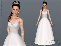 Beo Creations Wedding Dress 18 Sims 4 Wedding Dress Wedding Dresses Sims 3 Wedding