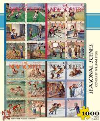 New yorker jigsaw puzzle covers. Amazon Com The New Yorker Seasonal Scenes Toys Games New Yorker Covers Scenes The New Yorker Covers