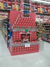 Pin By Amy Wright On Work Supermarket Display Christmas Store Displays Drink Display