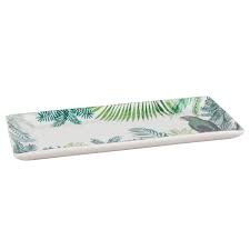 Plat A Cake En Porcelaine Imprime Tropical Sur Maisons Du Monde Piochez Parmi Nos Meubles Et Objets Deco Et Faites Le Pl Porcelaine Maison Du Monde Tropical