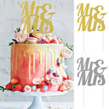 Ahorra con nuestra opción de envío gratis. Glimmer Kuchendeko Mr Mrs Gunstig Kaufen Bei Partydeko De