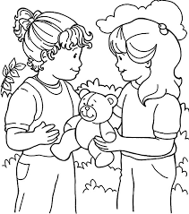 Coloring pages spongebob patrick star5928. Kindness Is Sharing Toys With Friend Together Coloring Pages Kids Play Color