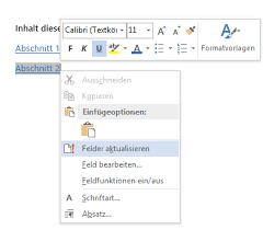 Hier gibt es eine einfache inhaltsverzeichnis vorlage für word die ideal für schule oder einen anderen zweck geeignet ist. Aktualisieren Von Feldern Word