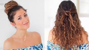 5 Hairstyles For Constantly Frizzy Hair Medium Curly Hair Styles Poofy Hair Braided Hairstyles Easy