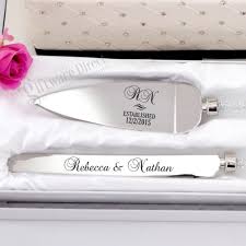 Personalised Engraved Cake Serving Wedding Set Knife Engagement Server Stainless Wedding Ring Box Wedding Cake Knife Set Engagement