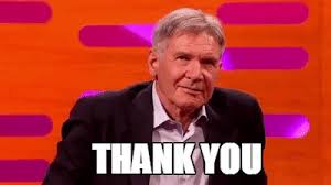 Gif abyss misc thank you. Harrison Ford Re Enacts I Love You Scene From Star Wars The Graham Norton Show On Make A Gif
