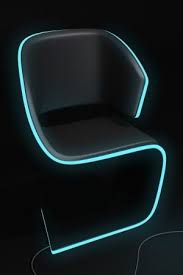 Lamed Chair Plug It In And Get A Neon Blue Light How Cool Is This Futuristic Furniture Chair Design Furniture Design
