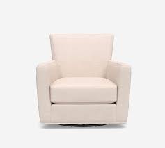 Rogan ii fabric power swivel glider recliner $650. Irving Square Arm Leather Swivel Glider Pottery Barn