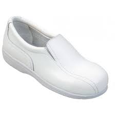 Toutes les chaussure de cusines. Chaussure De Cuisine De Securite S1 Professionnelle De Travail Blanche Cuir Iso En 20345 Sb Femme Restauration Restaurant