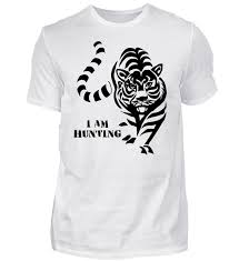 Hunting Tiger T Shirt Gift Cat Shirt Tiger T Shirt T Shirt Shirts