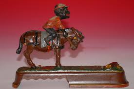 Earl acted based on leo sharp character. Original Cast Iron Money Box Spise A Mule By J E Stevens Company At 1880