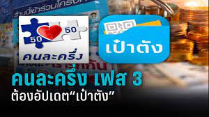 ลงทะเบียน คนละครึ่งเฟส 3 อัพเดทเงื่อนไขใหม่ 31 ล้านสิทธิ์ ไม่ว่าเคยได้คนละครึ่งแล้วหรือไม่ พร้อมกันทั่วไทย! Jsyxuolyti Rsm