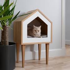 Premium Cat House Cat House Oak Wood Cat House Cat Tree Pet Cot Cat Bed Pet Bed Indoor Cat House Pet Furniture Design In 2020 Wood Cat Cat House Cat Houses Indoor