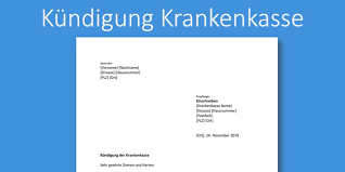 As you are in need of a boost, you can not feign to think. Kundigung Krankenkasse Vorlage Gratis Word Vorlage Vorla Ch