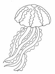 Free Coloring Book Pages Jellyfish Jellyfish Are Simple Living Things They Do Not Have The Brain Bon In 2020 Fish Coloring Page Octopus Coloring Page Coloring Pages