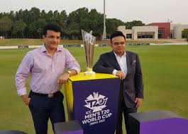 Sourav ganguly reveals t20 world cup trophy | image credit: Icc T20 World Cup 2021 Sourav Ganguly Poses With Wc Trophy And Claims It S Time For India In 21