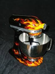 Flame Job Kitchenaid Stand Mixer Cupcake Kitchen Decor Kitchen Aid Mixer Kitchen Aid