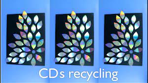 It offers both functional and creative art on the wall boosting appearance. Diy Room Decor Cd Wall Art Ideas Easy Recycled Project Youtube