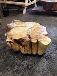 We fell in love with the distressed finish applied to the solid wood stump as it completes the piece's woodland charm. Tree Stump Coffee Tables The Log Depot