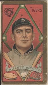 Edgar Willett, Detroit Tigers, baseball card portrait]