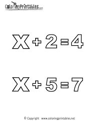 Download them or print online! Algebra Addition Coloring Page A Free Math Coloring Printable