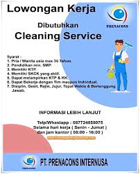Loker cleaning service madiun terbaru : Lowongan Kerja Karyawan Cleaning Service Prenacons Lowongan Kerja Bandung Lowongankerjabandung Com