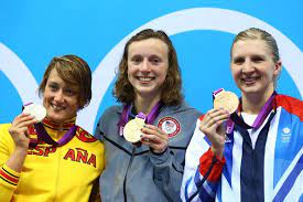 Now, in tokyo, she is the star trying to fend off the (relative) kid. Katie Ledecky Photos Photos Olympics Day 7 Swimming Katie Ledecky Ledecky Olympic Podium