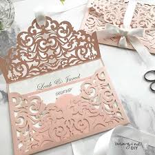 Filigree Pocket Fold With Bow Imagine Diy Blush Pink Wedding Invitations Printable Wedding Invitations Vintage Blush Wedding Invitations