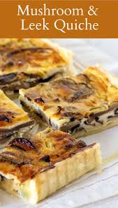Easy Mushroom Quiche In 2020 Recipes Quiche Recipes Stuffed Mushrooms