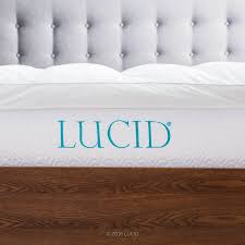 Lucid Plush Down Alternative Fiber Bed Topper Allergen Free Queen Size Learn Ashley Furniture Living Room Living Room Sets Furniture Cooling Mattress Pad