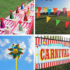 Carnival decorating decorations at shindigz party props. Carnival Themed Party Ideas Free Printables Supplies