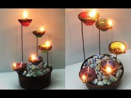 Beautiful Diya Stand For Diwali Decoration Easy Diya Decoration Idea Diy Tea Light Candle Holder Youtube Lilin Diy Dekorasi Buatan Sendiri Tempat Lilin