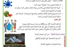 أهمية الماء مصادر المياه العذبة ودورة الماء في الطبيعة موقع مدرستي